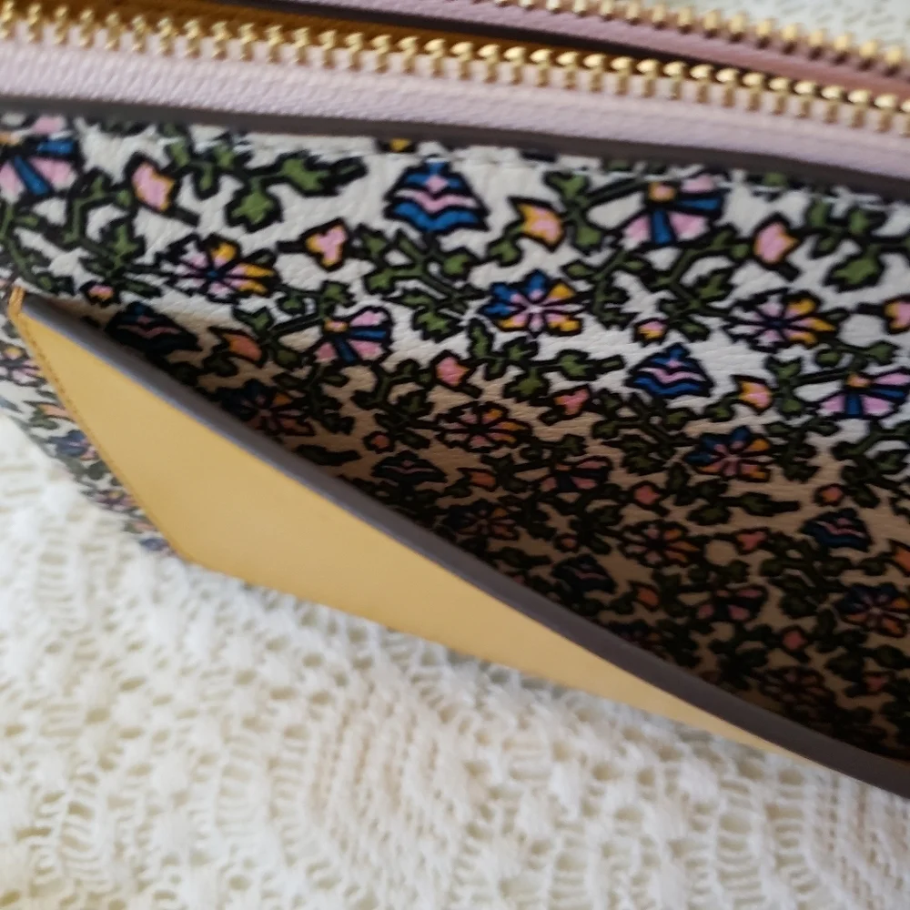 Tory Burch colorblock Paisley leather crossbody